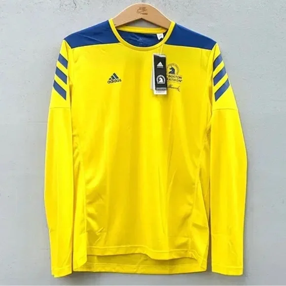 NIP Adidas Men’s Large 2021 Boston Marathon Long Sleeve - Picture 2 of 2